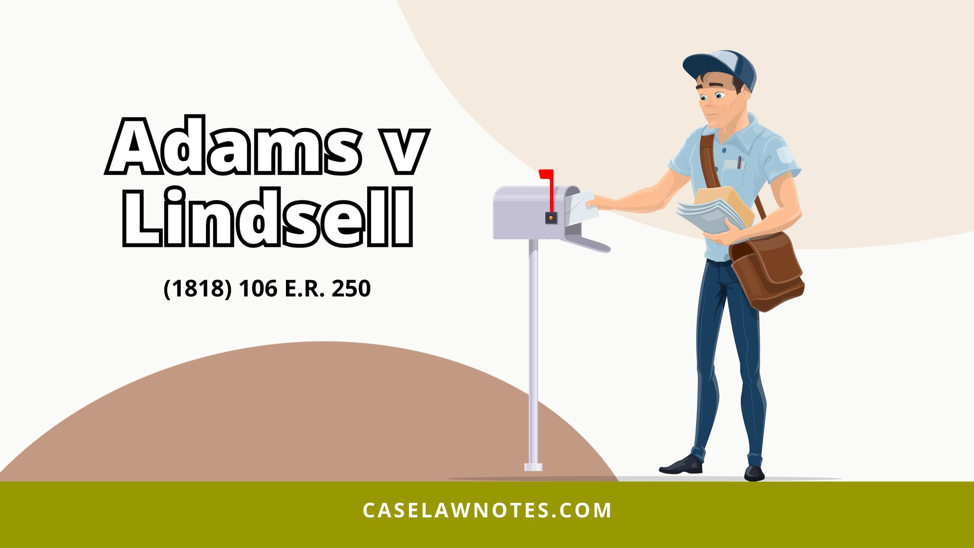 Adams v Lindsell - case summary - contract - acceptance