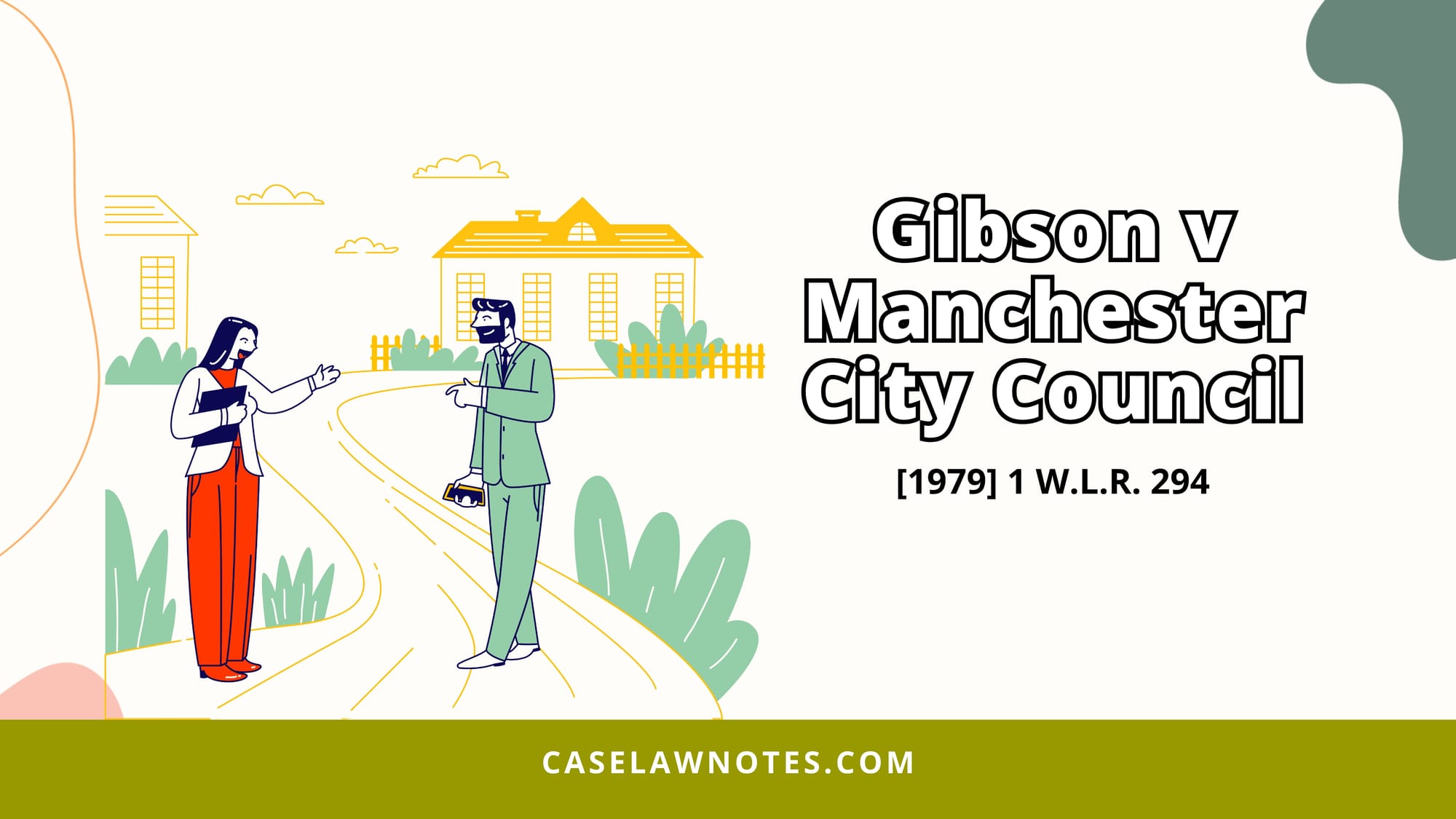 Gibson v Manchester City Council - case summary - contract law - offer acceptance