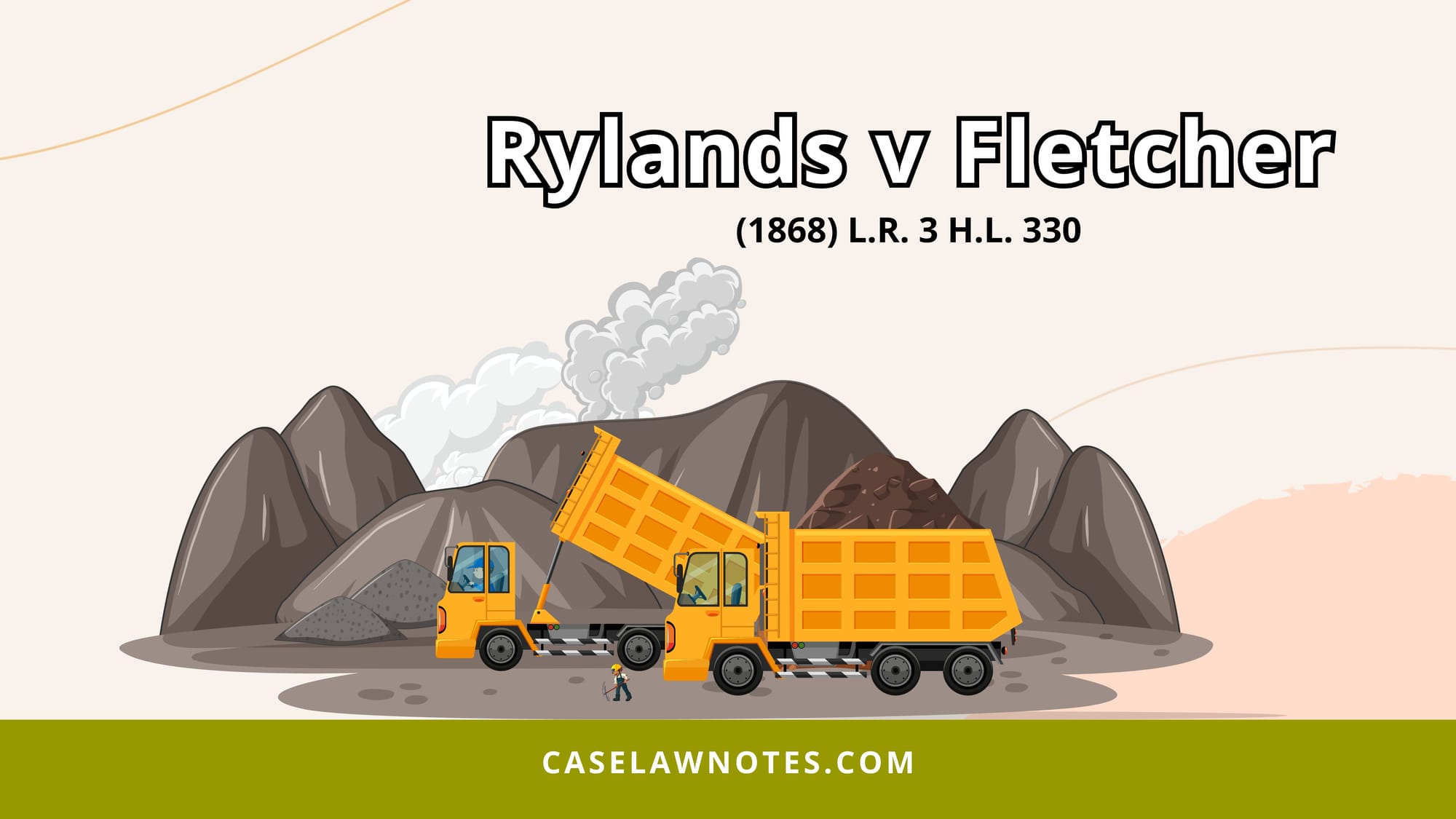 Rylands v Fletcher - tort - property - rule in rylands and fletcher