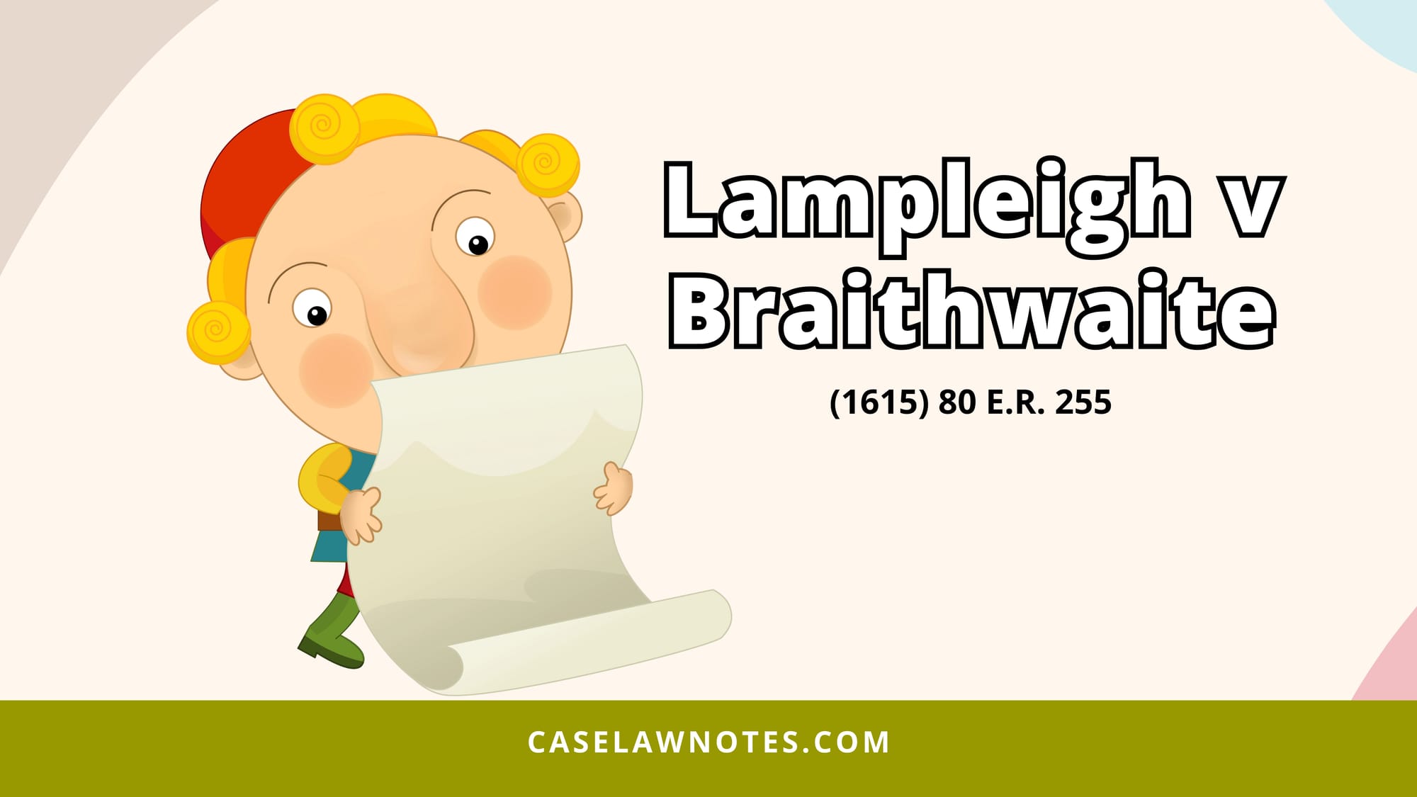Lampleigh v Braithwaite - case summary - consideration - past consideration
