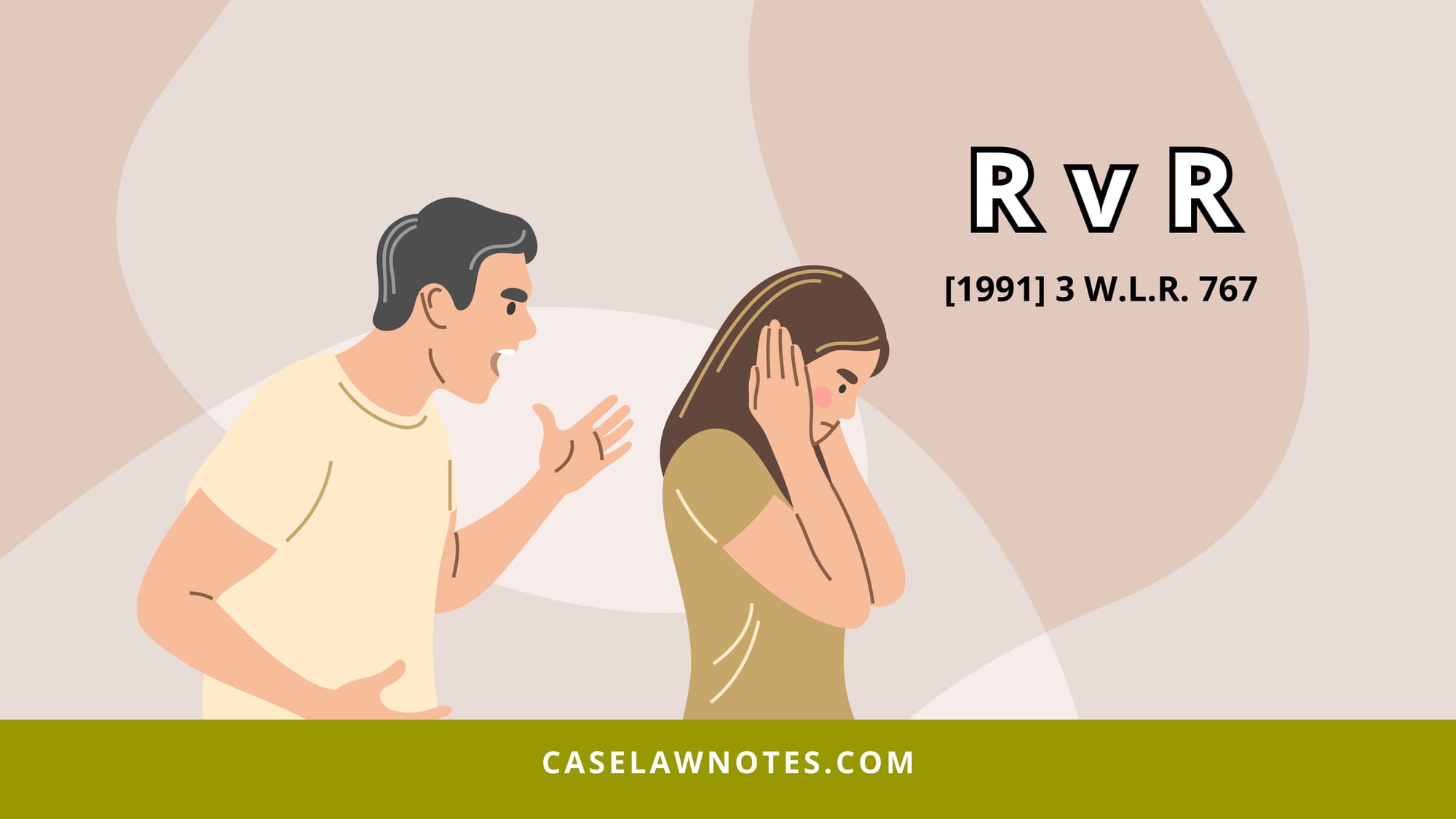 R v R - marital rape - case summary - crime law 1