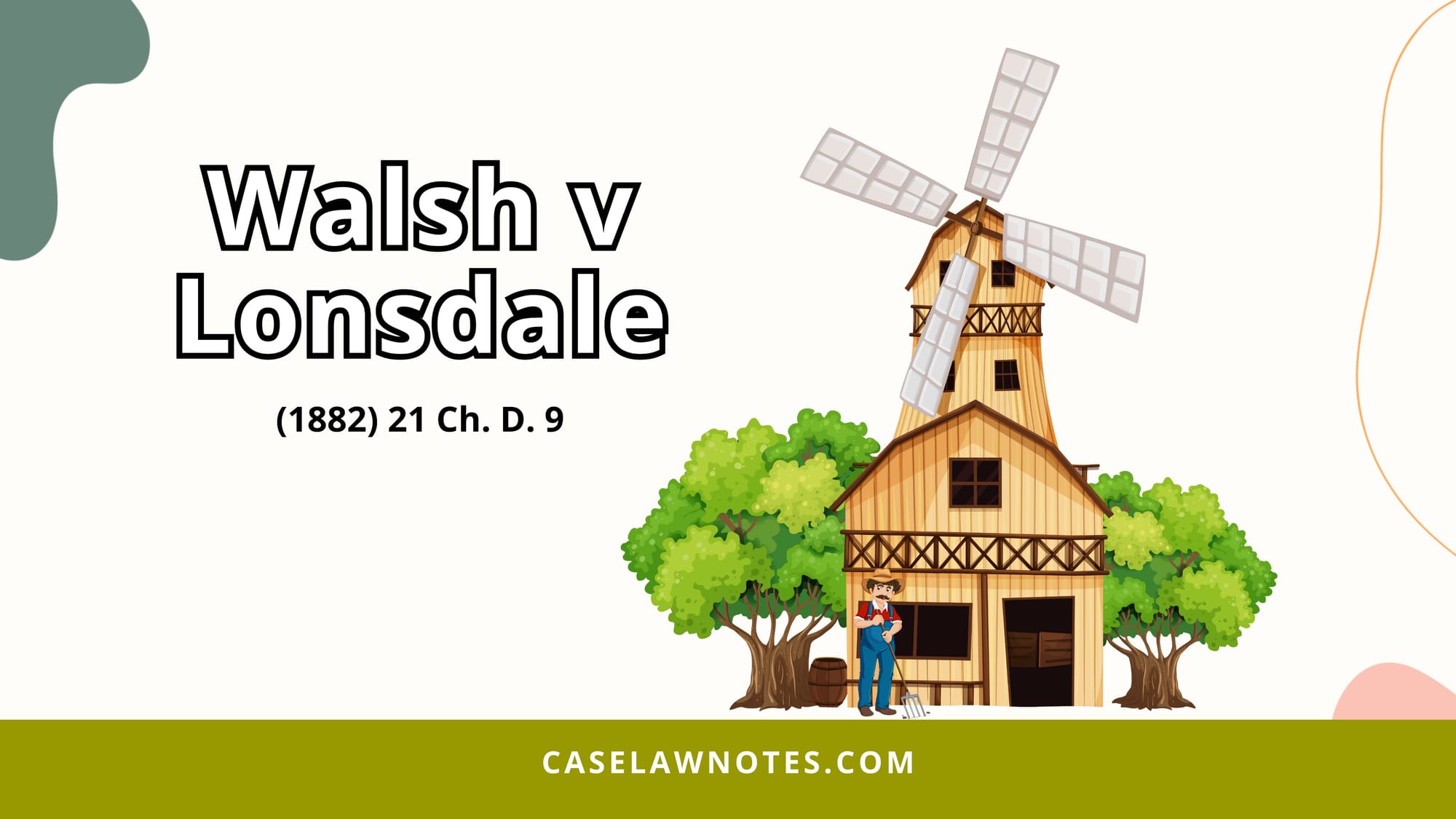 Walsh v Lonsdale - case summary - equitable lease