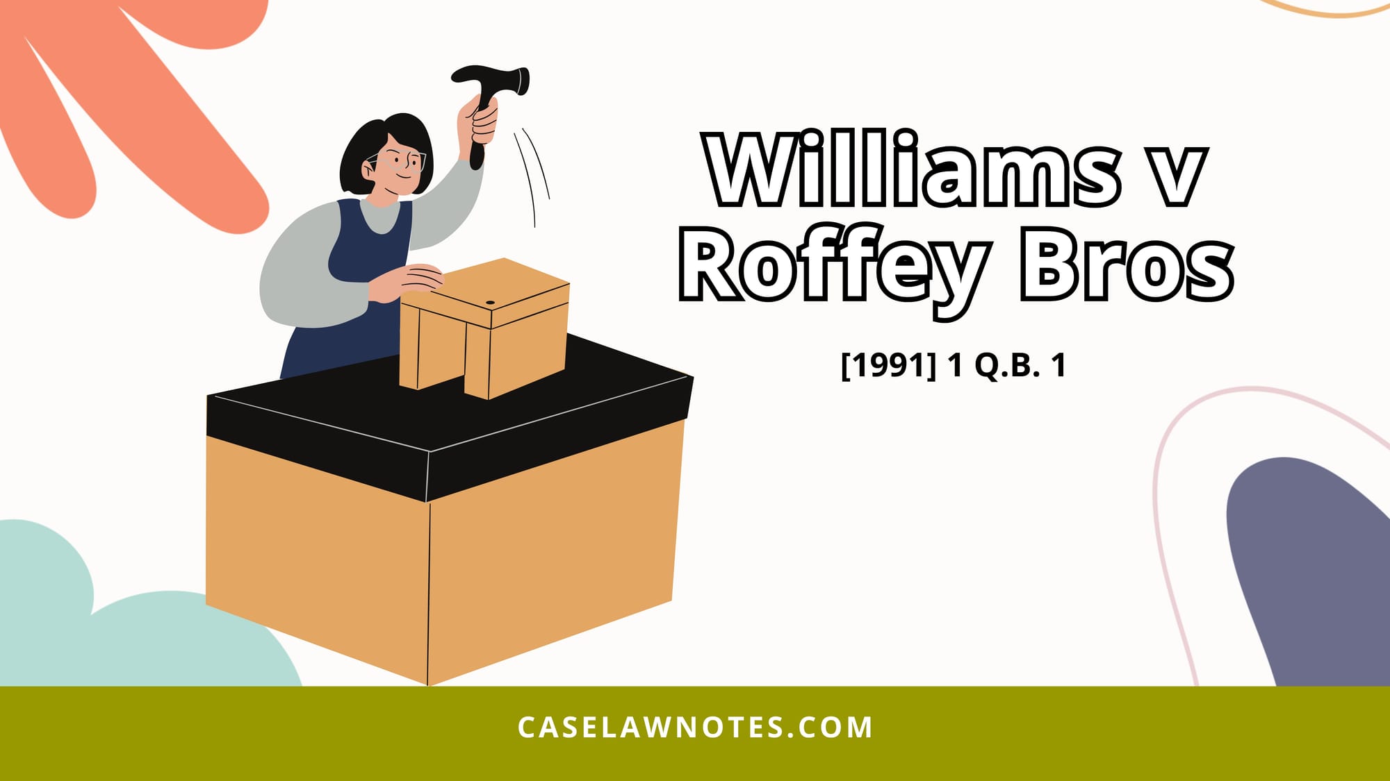 Williams v Roffey Bros & Nicholls (Contractors) Ltd - case summery - consideration - detriment