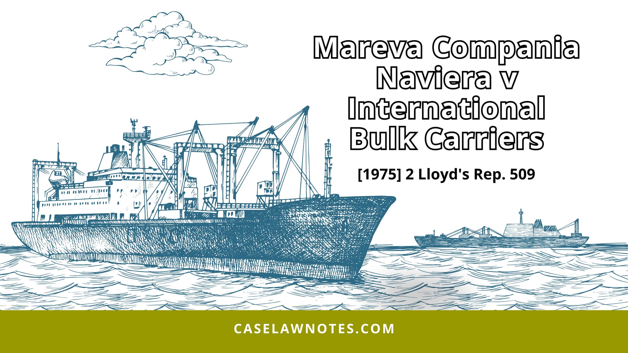Mareva Compania Naviera v International Bulk Carriers - case summary - charterparty - mareva injunction