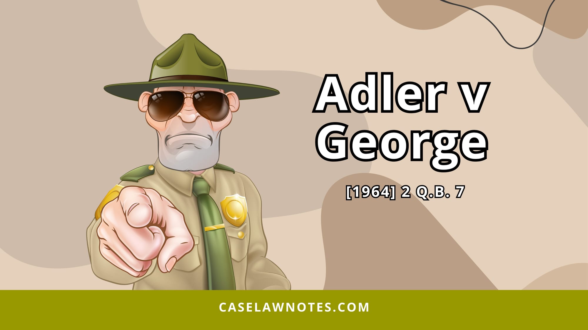 Adler v George - golden rule - obstruction - official secrets act 