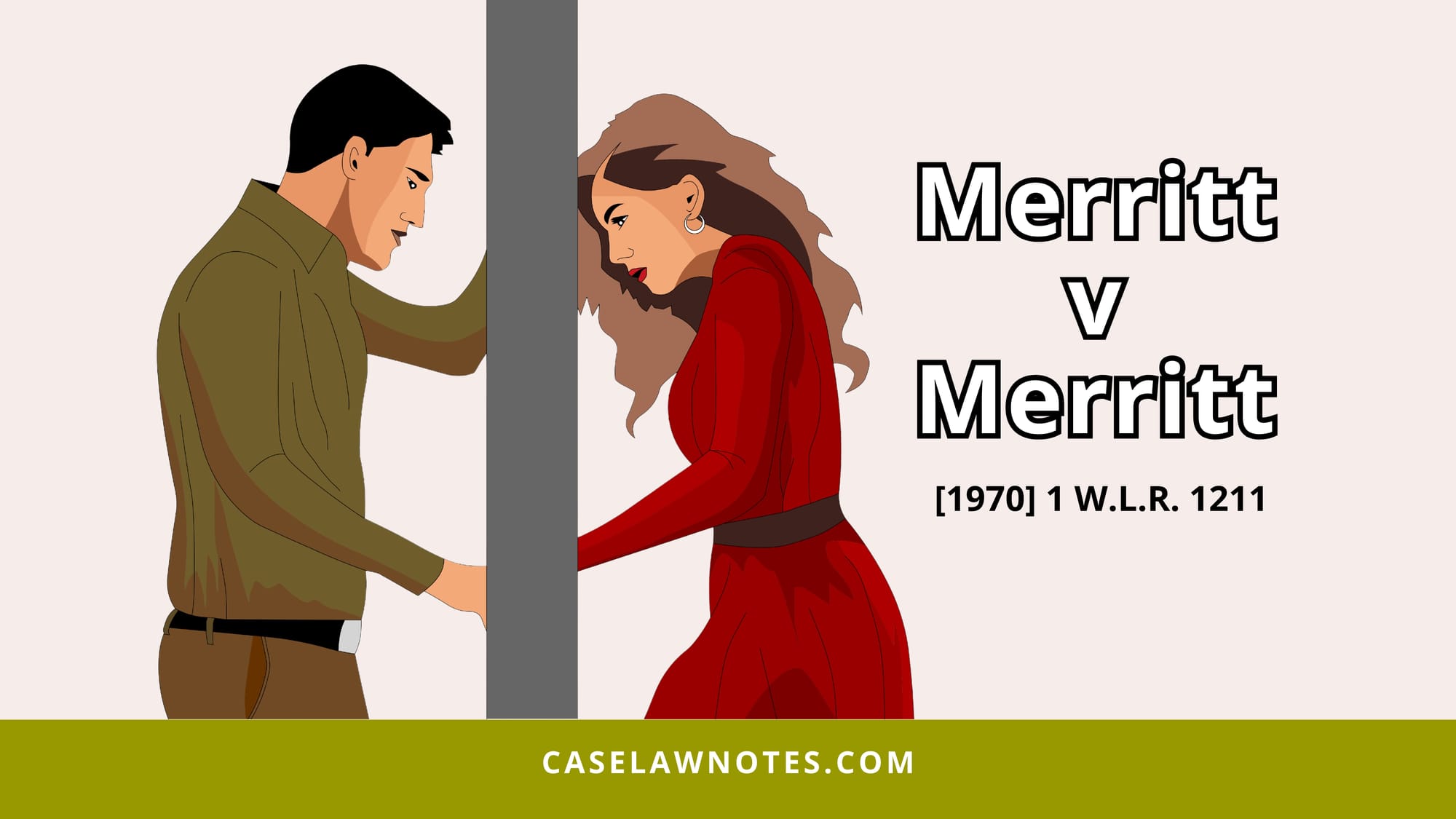 Merritt v Merritt - legal relations - intention to create legal relations - consideration 1