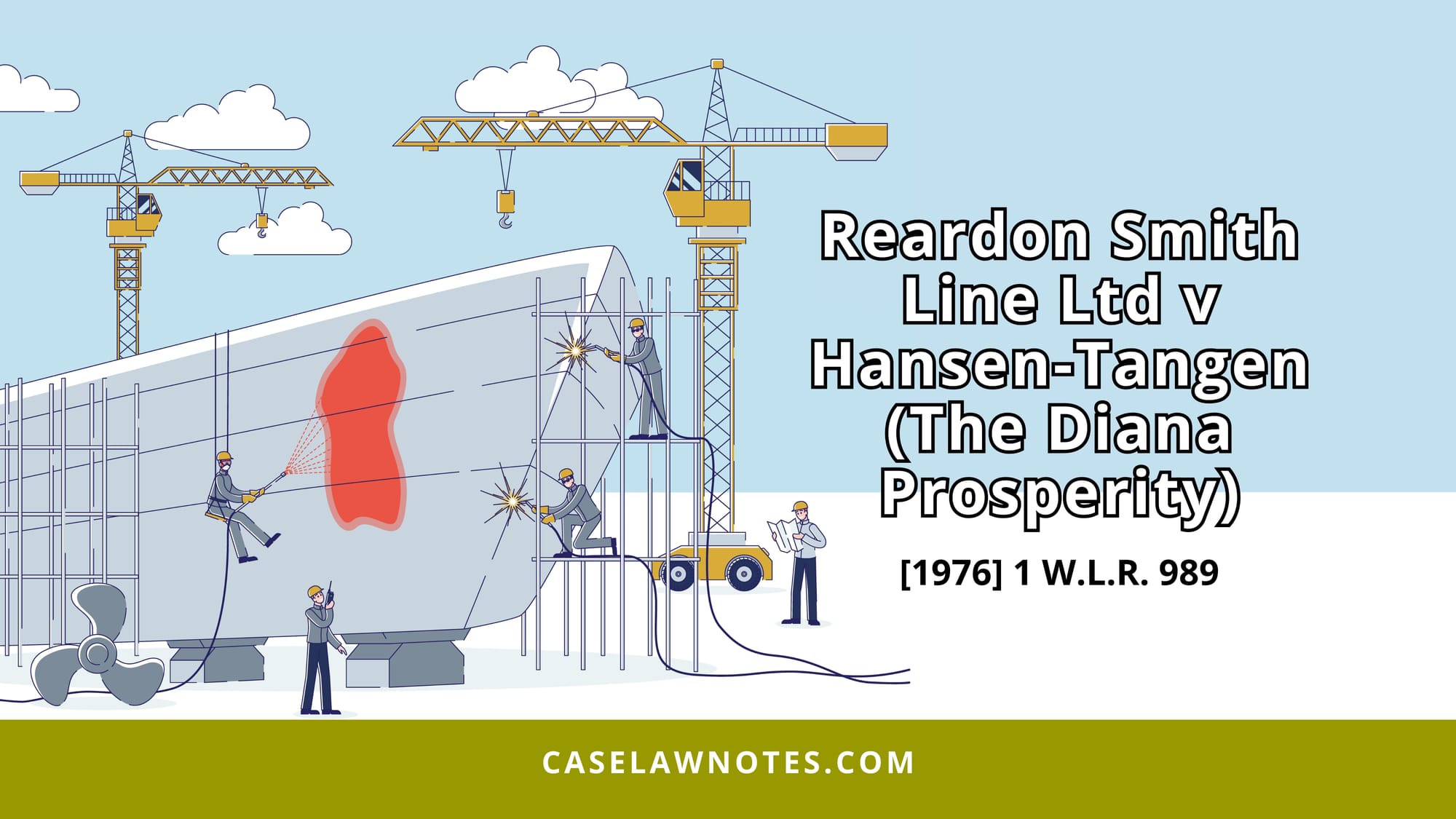  Reardon Smith Line Ltd v Hansen-Tangen (The Diana Prosperity) case summary - contract - interpretation - shipyard