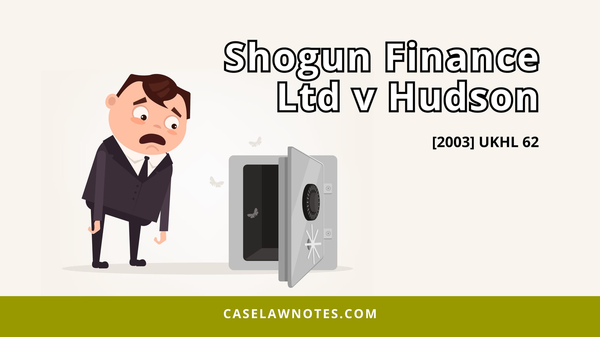 Shogun Finance Ltd v Hudson - case summary - mistake - contract law - mirepresentation - oral contract