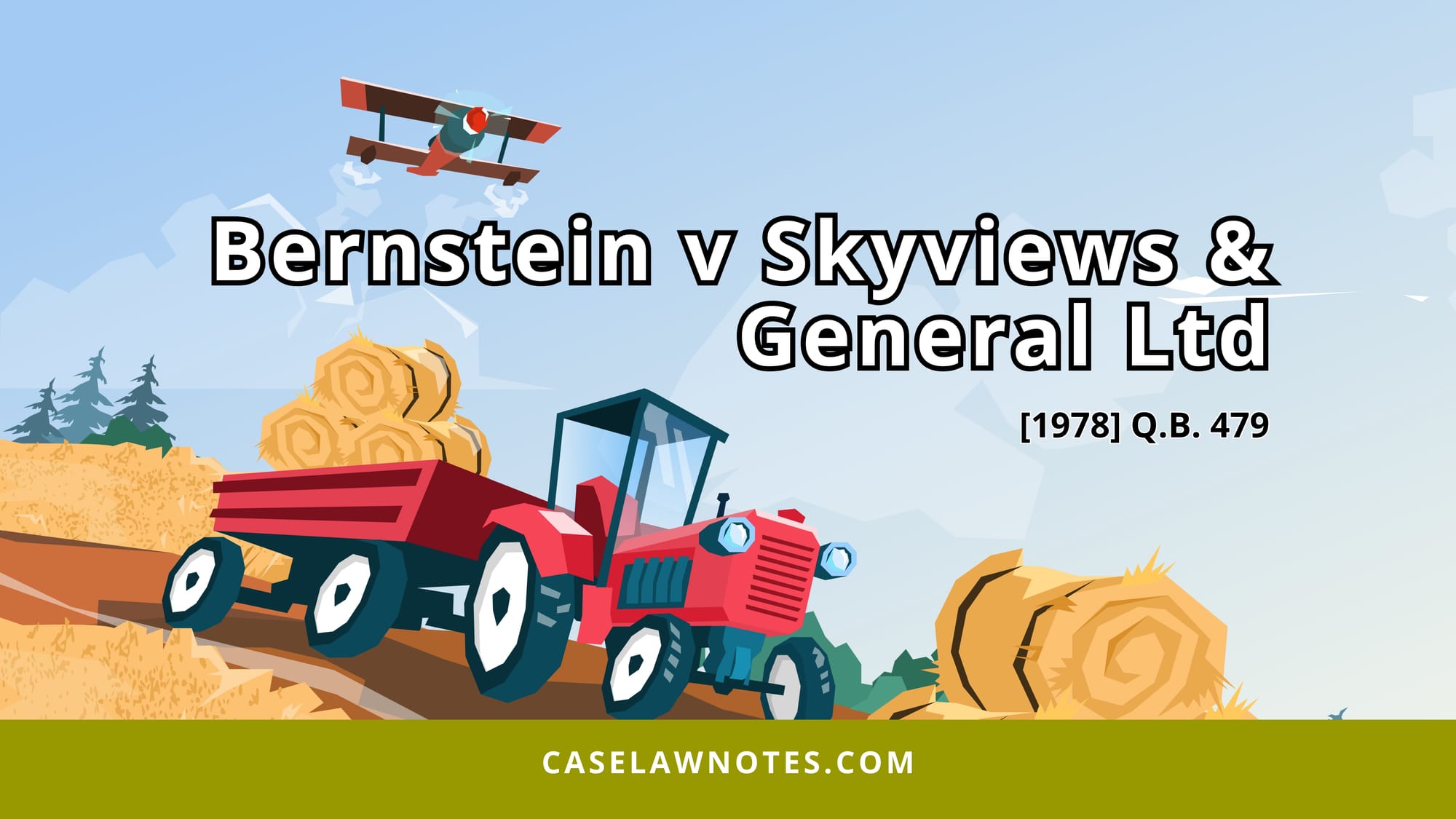 Bernstein v Skyviews & General Ltd - trespass - aeroplane - airspace law - nuisance - property rights