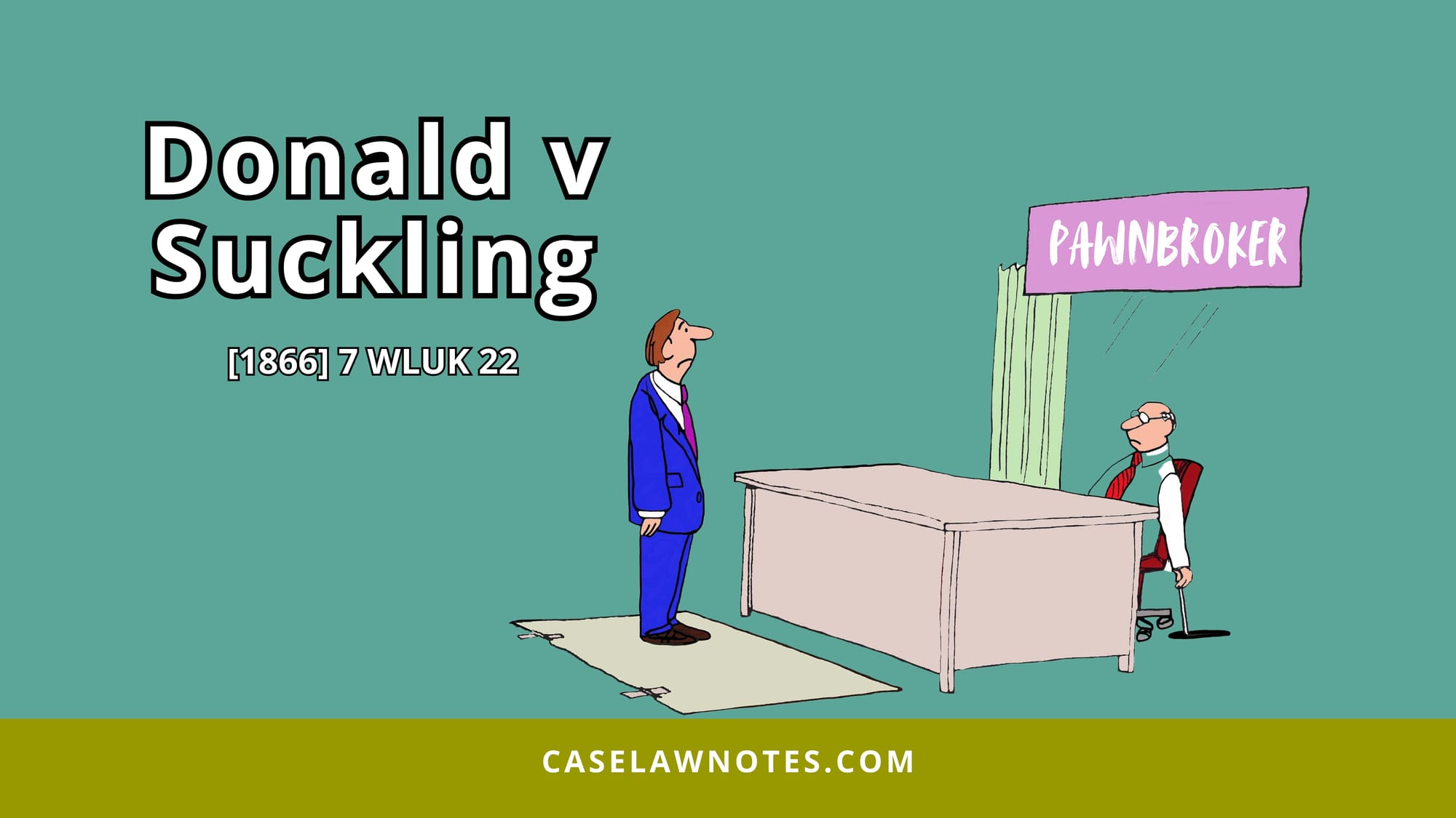 Donald v Suckling - detinue - conversion - bailment - debentures - commercial law - tort law 1