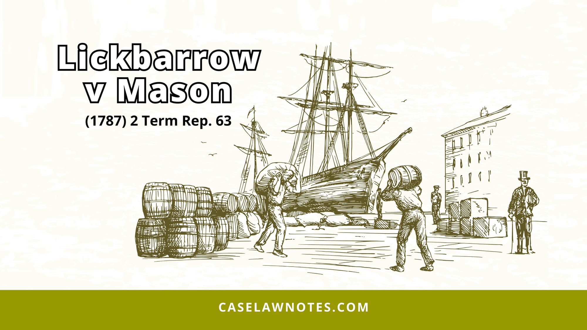 Lickbarrow v Mason - bills of lading - stopage in transitu - insolvency - negotiable instruments - transfer of property 21