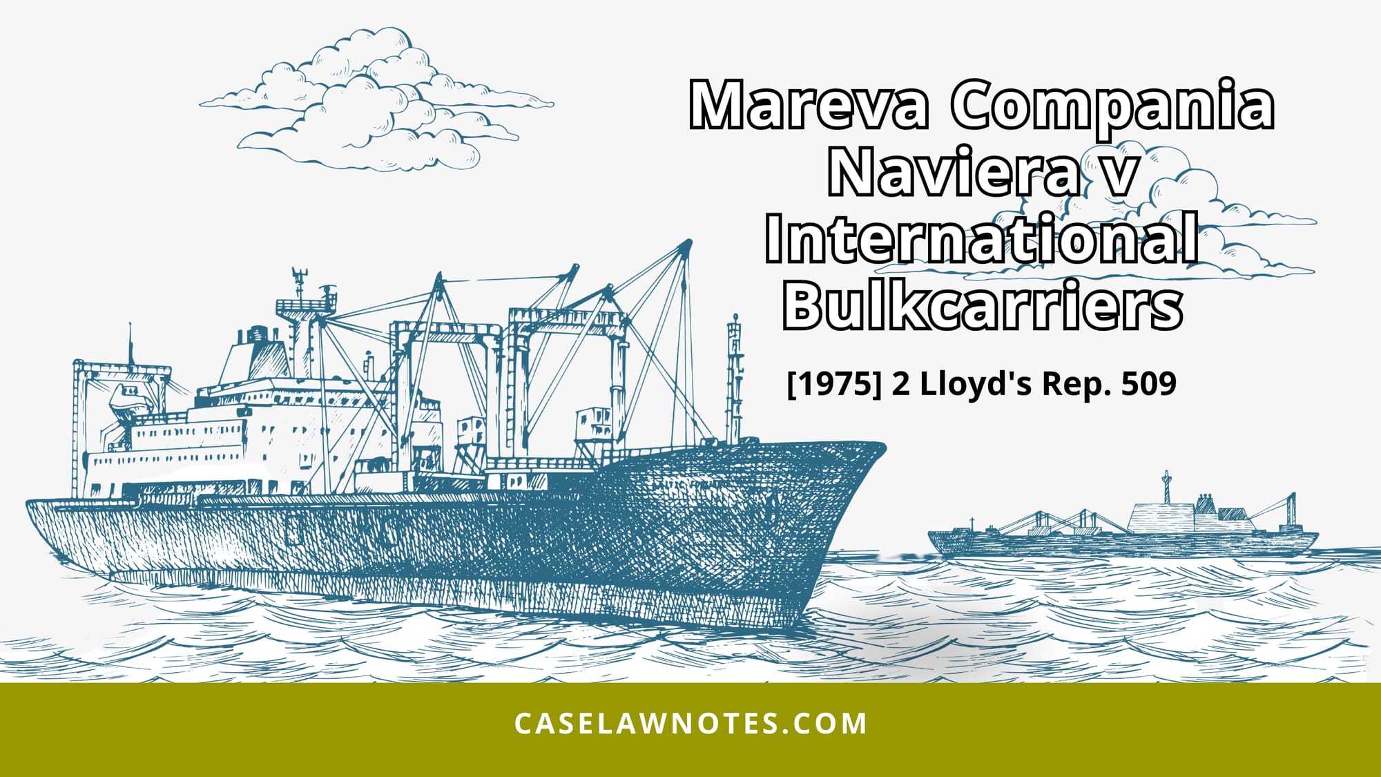 Mareva Compania Naviera v International Bulkcarriers - case summary - charterparty - mareva injunction